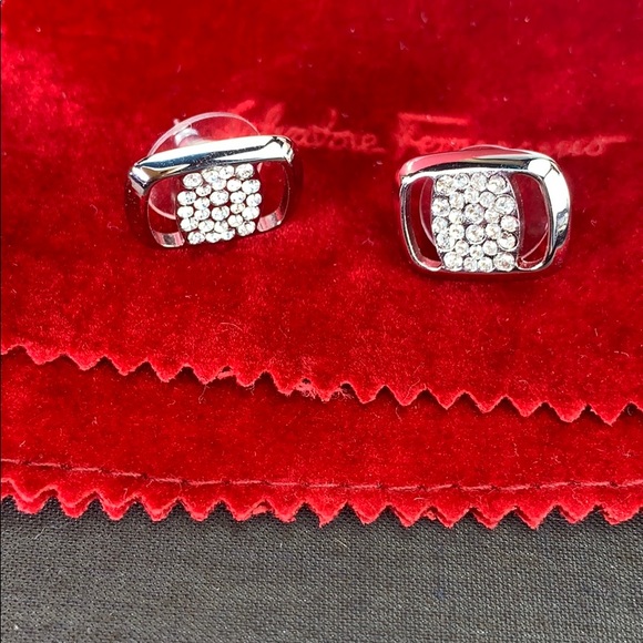 Salvatore Ferragamo Earrings NIOB w/free Shipping - Picture 2 of 8